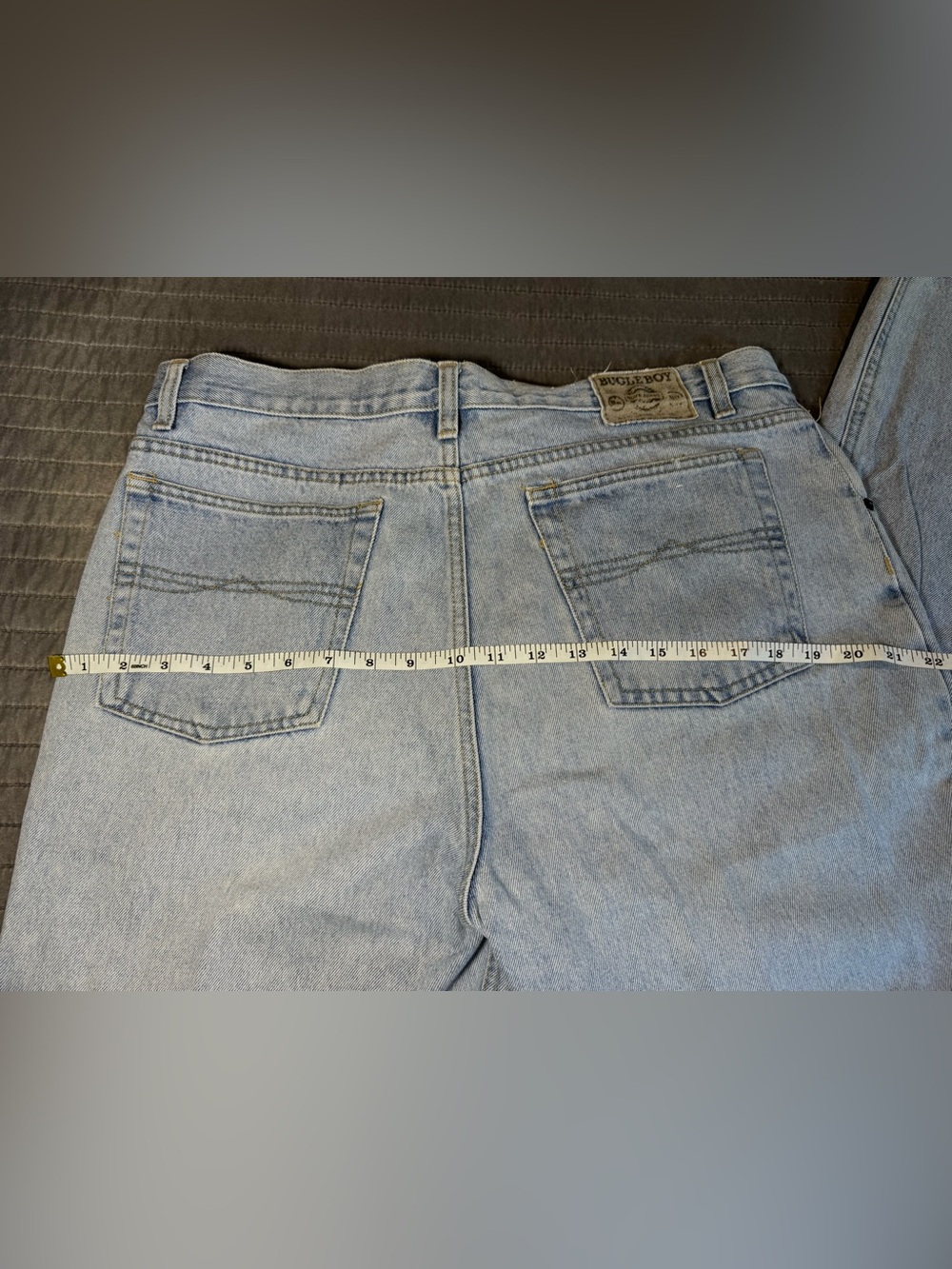 Men's Denim BUGLE BOY 705 Blue Jeans * Light Wash 38 x 32 vintage 90’s grunge! - Picture 4 of 8